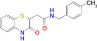 N-(4-methylbenzyl)-2-(3-oxo-3,4-dihydro-2H-benzo[b][1,4]thiazin-2-yl)acetamide