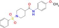 N-(4-methoxyphenyl)-1-(phenylsulfonyl)piperidine-4-carboxamide