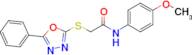 N-(4-methoxyphenyl)-2-((5-phenyl-1,3,4-oxadiazol-2-yl)thio)acetamide