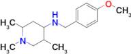 N-(4-methoxybenzyl)-1,2,5-trimethylpiperidin-4-amine