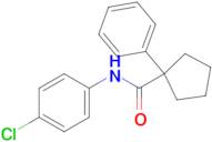 N-(4-chlorophenyl)-1-phenylcyclopentane-1-carboxamide