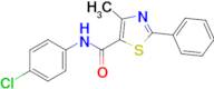 N-(4-chlorophenyl)-4-methyl-2-phenylthiazole-5-carboxamide