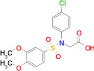 N-(4-chlorophenyl)-N-((3,4-dimethoxyphenyl)sulfonyl)glycine