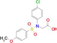 N-(4-chlorophenyl)-N-((4-methoxyphenyl)sulfonyl)glycine