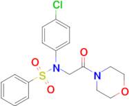 N-(4-chlorophenyl)-N-(2-morpholino-2-oxoethyl)benzenesulfonamide