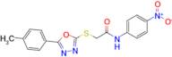 N-(4-nitrophenyl)-2-((5-(p-tolyl)-1,3,4-oxadiazol-2-yl)thio)acetamide