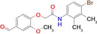 N-(4-bromo-2,3-dimethylphenyl)-2-(4-formyl-2-methoxyphenoxy)acetamide