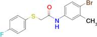 N-(4-bromo-3-methylphenyl)-2-((4-fluorophenyl)thio)acetamide