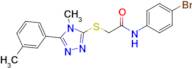 N-(4-bromophenyl)-2-((4-methyl-5-(m-tolyl)-4H-1,2,4-triazol-3-yl)thio)acetamide