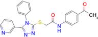 N-(4-acetylphenyl)-2-((4-phenyl-5-(pyridin-3-yl)-4H-1,2,4-triazol-3-yl)thio)acetamide