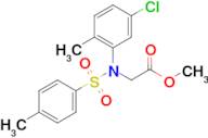 Methyl N-(5-chloro-2-methylphenyl)-N-tosylglycinate