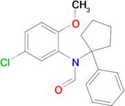 N-(5-chloro-2-methoxyphenyl)-N-(1-phenylcyclopentyl)formamide