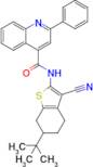 N-(6-(tert-butyl)-3-cyano-4,5,6,7-tetrahydrobenzo[b]thiophen-2-yl)-2-phenylquinoline-4-carboxamide