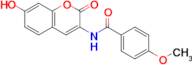 N-(7-hydroxy-2-oxo-2H-chromen-3-yl)-4-methoxybenzamide