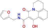 N-(furan-2-ylmethyl)-7-hydroxy-5-oxo-2,3-dihydro-1H,5H-pyrido[3,2,1-ij]quinoline-6-carboxamide