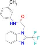 N-(m-tolyl)-2-(2-(trifluoromethyl)-1H-benzo[d]imidazol-1-yl)acetamide