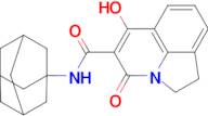 N-(adamantan-1-yl)-6-hydroxy-4-oxo-1,2-dihydro-4H-pyrrolo[3,2,1-ij]quinoline-5-carboxamide