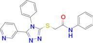 N-phenyl-2-((4-phenyl-5-(pyridin-3-yl)-4H-1,2,4-triazol-3-yl)thio)acetamide