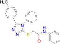 N-phenyl-2-((4-phenyl-5-(p-tolyl)-4H-1,2,4-triazol-3-yl)thio)acetamide