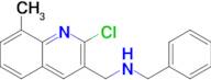 N-benzyl-1-(2-chloro-8-methylquinolin-3-yl)methanamine