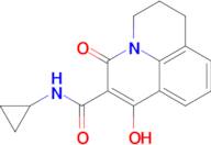 N-cyclopropyl-7-hydroxy-5-oxo-2,3-dihydro-1H,5H-pyrido[3,2,1-ij]quinoline-6-carboxamide