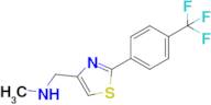 N-methyl-1-(2-(4-(trifluoromethyl)phenyl)thiazol-4-yl)methanamine