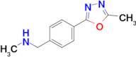 N-methyl-1-(4-(5-methyl-1,3,4-oxadiazol-2-yl)phenyl)methanamine