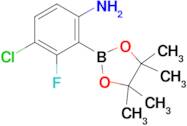 4-Chloro-3-fluoro-2-(4,4,5,5-tetramethyl-1,3,2-dioxaborolan-2-yl)aniline