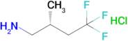 (R)-4,4,4-Trifluoro-2-methylbutan-1-amine hydrochloride