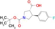 (3R,4S)-1-(tert-Butoxycarbonyl)-4-(4-fluorophenyl)pyrrolidine-3-carboxylic acid