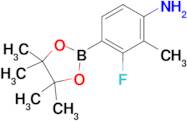 3-Fluoro-2-methyl-4-(4,4,5,5-tetramethyl-1,3,2-dioxaborolan-2-yl)aniline