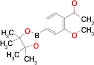 1-(2-Methoxy-4-(4,4,5,5-tetramethyl-1,3,2-dioxaborolan-2-yl)phenyl)ethanone