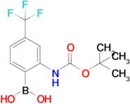 (2-((tert-Butoxycarbonyl)amino)-4-(trifluoromethyl)phenyl)boronic acid