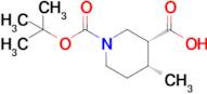 (3R,4R)-1-(tert-Butoxycarbonyl)-4-methylpiperidine-3-carboxylic acid