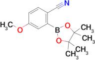 4-Methoxy-2-(4,4,5,5-tetramethyl-1,3,2-dioxaborolan-2-yl)benzonitrile