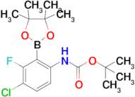 tert-Butyl (4-chloro-3-fluoro-2-(4,4,5,5-tetramethyl-1,3,2-dioxaborolan-2-yl)phenyl)carbamate