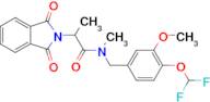 N-(4-(Difluoromethoxy)-3-methoxybenzyl)-2-(1,3-dioxoisoindolin-2-yl)-N-methylpropanamide