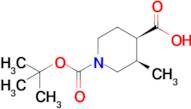 (3R,4R)-1-(tert-Butoxycarbonyl)-3-methylpiperidine-4-carboxylic acid