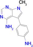 5-(4-Aminophenyl)-7-methyl-7H-pyrrolo[2,3-d]pyrimidin-4-amine