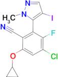 4-Chloro-6-cyclopropoxy-3-fluoro-2-(4-iodo-1-methyl-1H-pyrazol-5-yl)benzonitrile