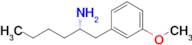 (S)-1-(3-Methoxyphenyl)hexan-2-amine