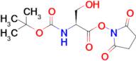 (S)-2,5-Dioxopyrrolidin-1-yl 2-((tert-butoxycarbonyl)amino)-3-hydroxypropanoate