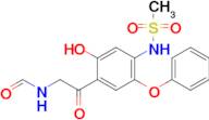 N-(2-(2-Hydroxy-4-(methylsulfonamido)-5-phenoxyphenyl)-2-oxoethyl)formamide