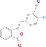 (Z)-2-Fluoro-5-((3-oxoisobenzofuran-1(3H)-ylidene)methyl)benzonitrile