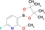 6-Fluoro-2-methoxy-3-(4,4,5,5-tetramethyl-1,3,2-dioxaborolan-2-yl)pyridine