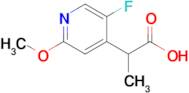 2-(5-Fluoro-2-methoxypyridin-4-yl)propanoic acid