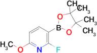 2-Fluoro-6-methoxy-3-(4,4,5,5-tetramethyl-1,3,2-dioxaborolan-2-yl)pyridine