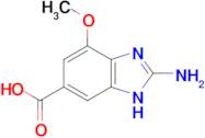 2-amino-4-methoxy-1H-1,3-benzodiazole-6-carboxylic acid