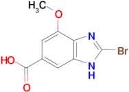 2-bromo-4-methoxy-1H-1,3-benzodiazole-6-carboxylic acid