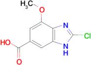 2-chloro-4-methoxy-1H-1,3-benzodiazole-6-carboxylic acid